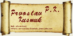 Prvoslav Kusmuk vizit kartica